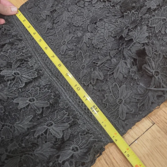 Joie Belisa black 1 shoulder lace cocktail dress $448 - Picture 8 of 12